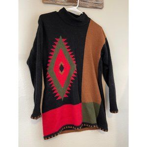 Summit Hill Lambswool Medium Angora Dress Aztec